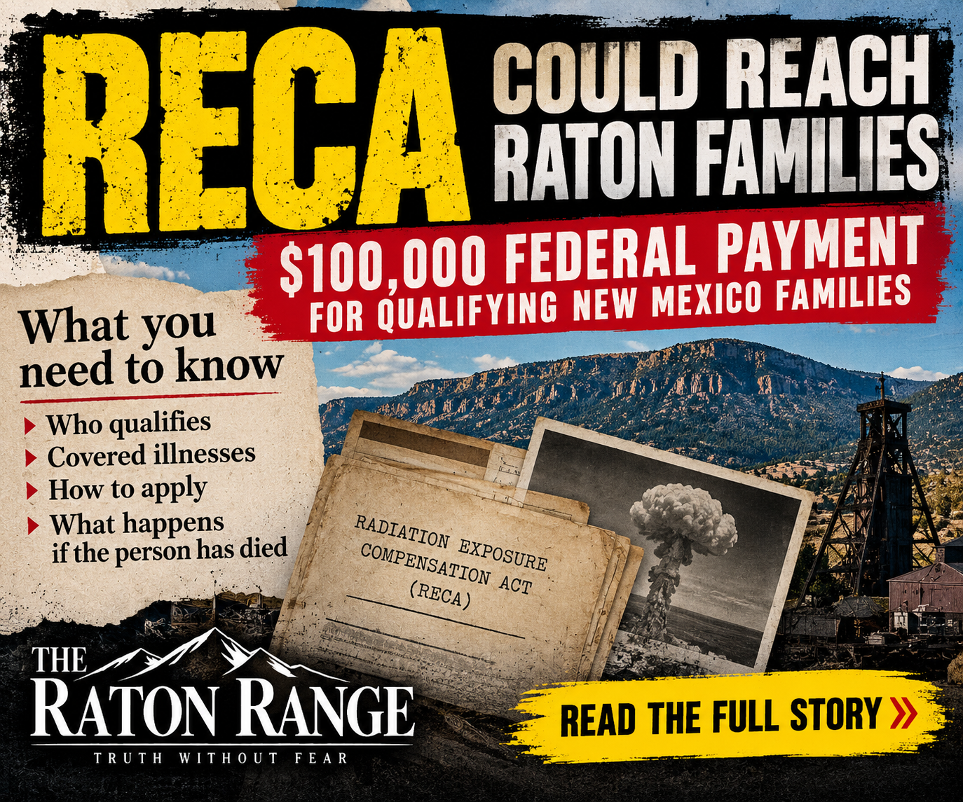RECA graphic explaining potential hundred thousand dollar settlement