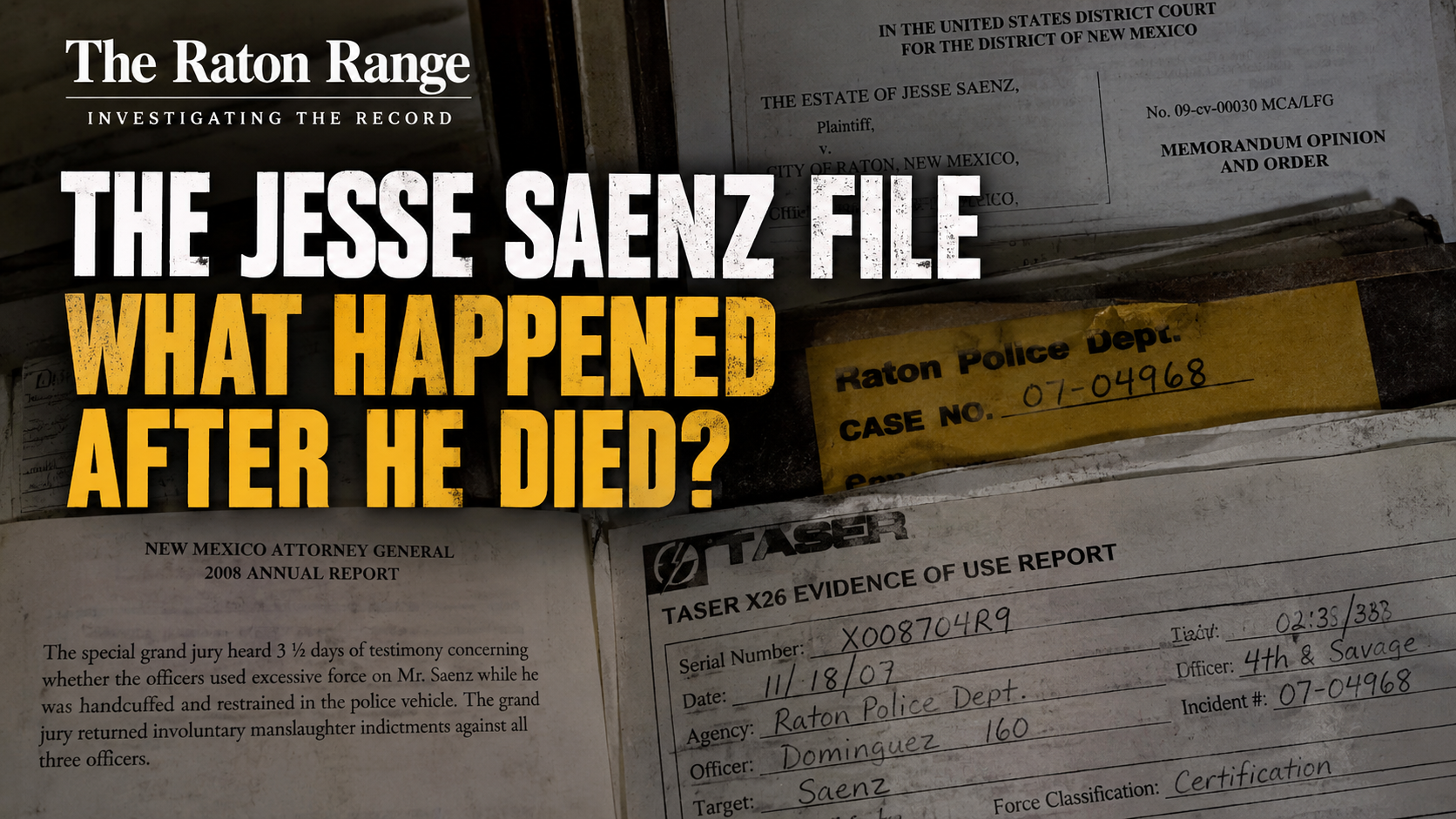 The Jesse science file, part three graphic about the investigation and the legal after mass following his death